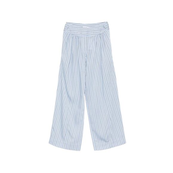 Iro Blue Trousers - High-Waisted Trousers Women